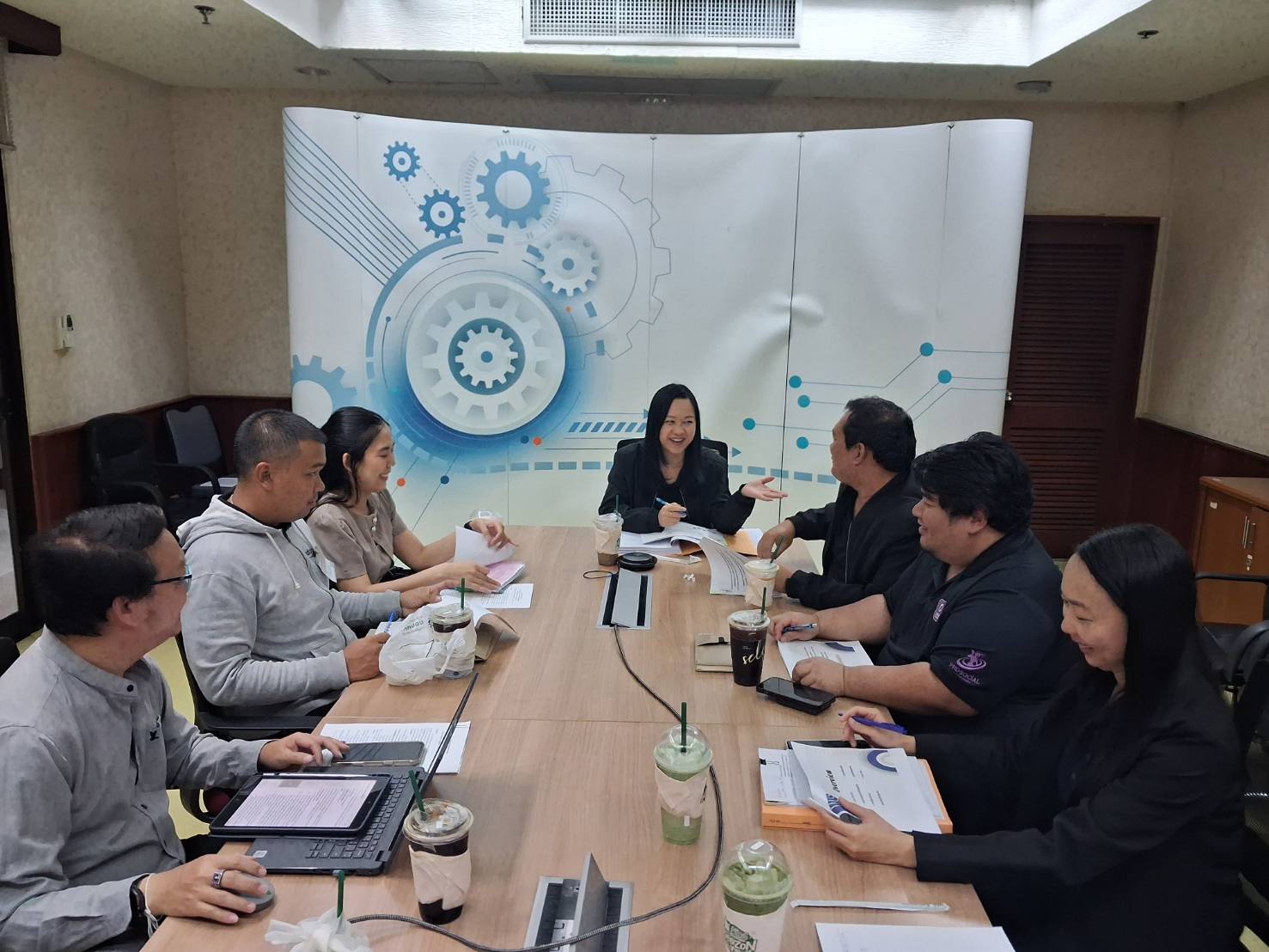 ประชุมคณะกรรมการตรวจรับและบริษัทฯ วางแผนดำเนินโครงการ ครั้งที่ 1 เมื่อวันที่ 12 มีนาคม 2569